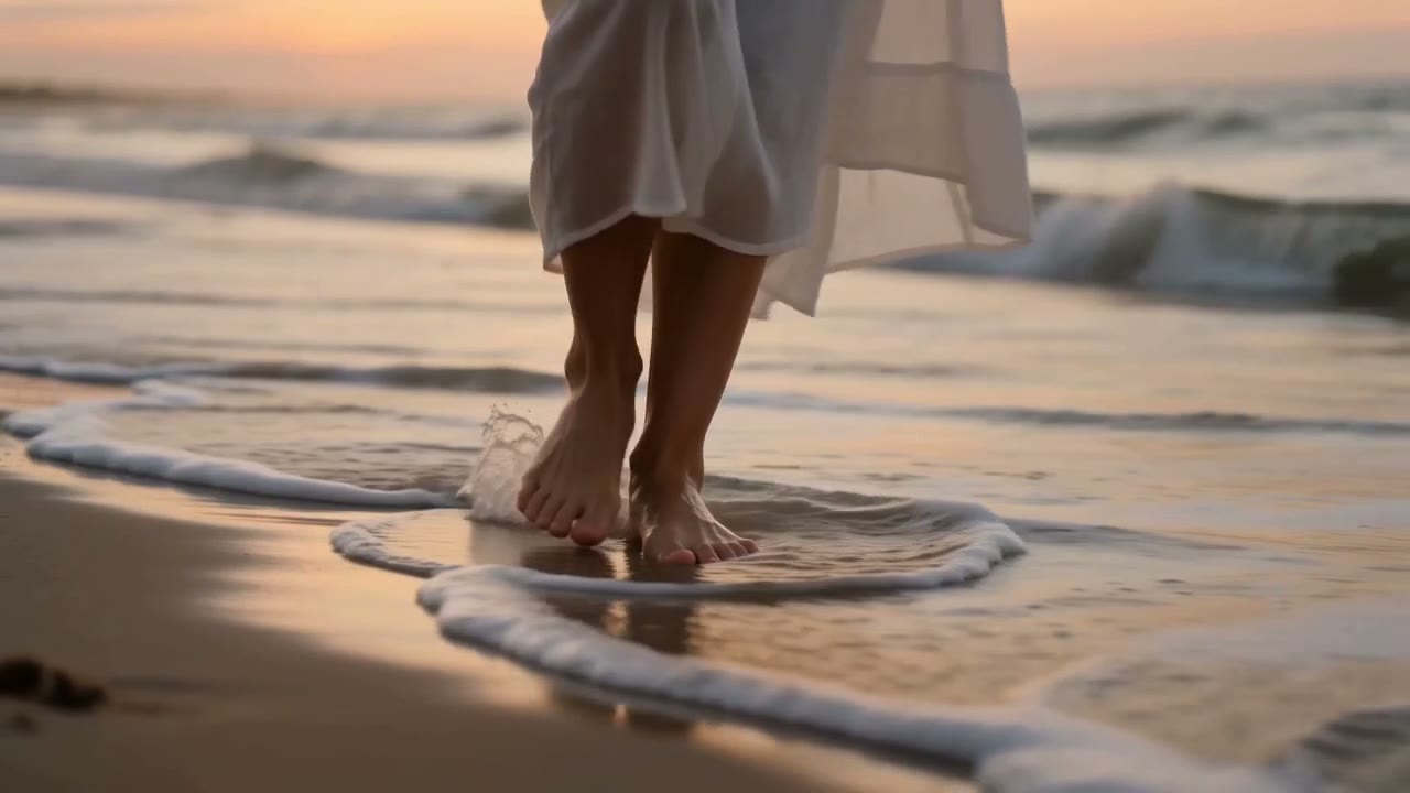 Golden Hour by the Sea — Seaside Romance AI-generated short drama
